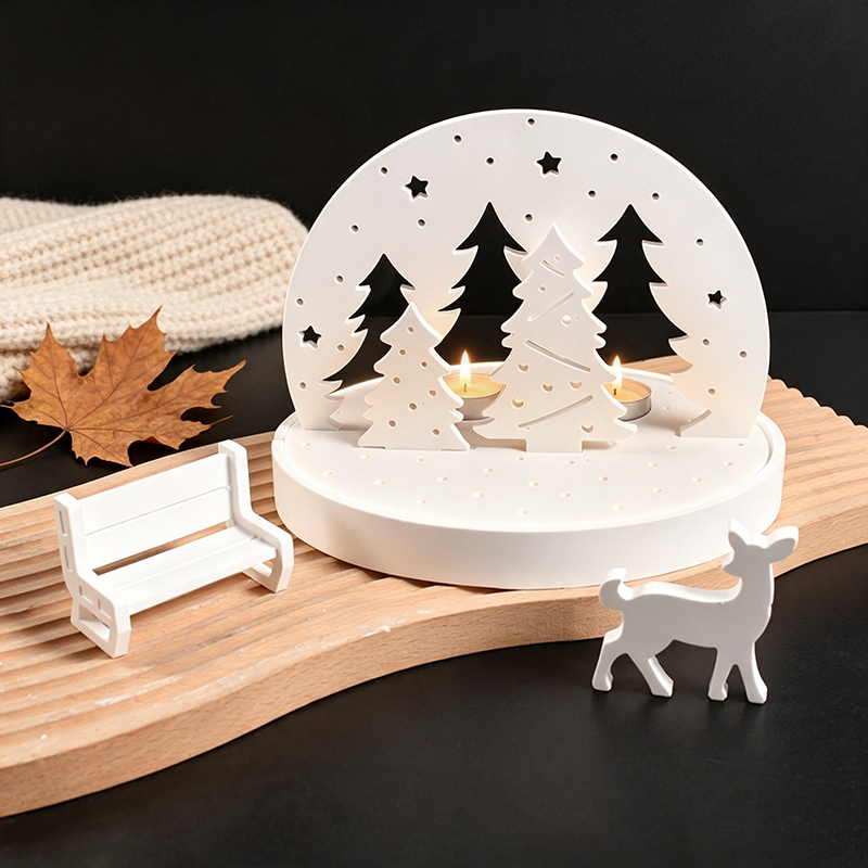 Candle Making Process - Christmas Elk Tealight Candle Holder Silicone