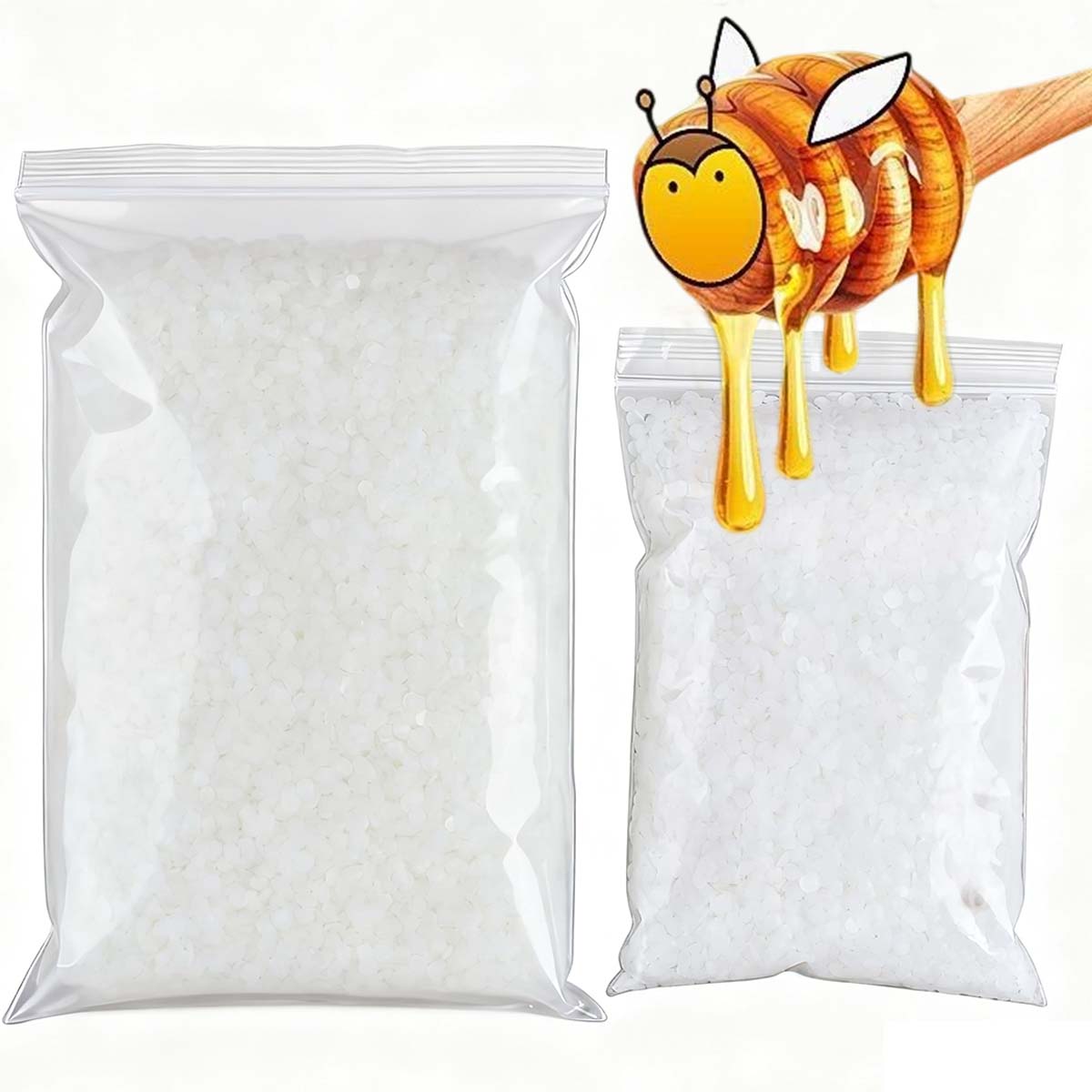 Xmas Candle Making - 200g-1000g White Beeswax Pure Natural Granular