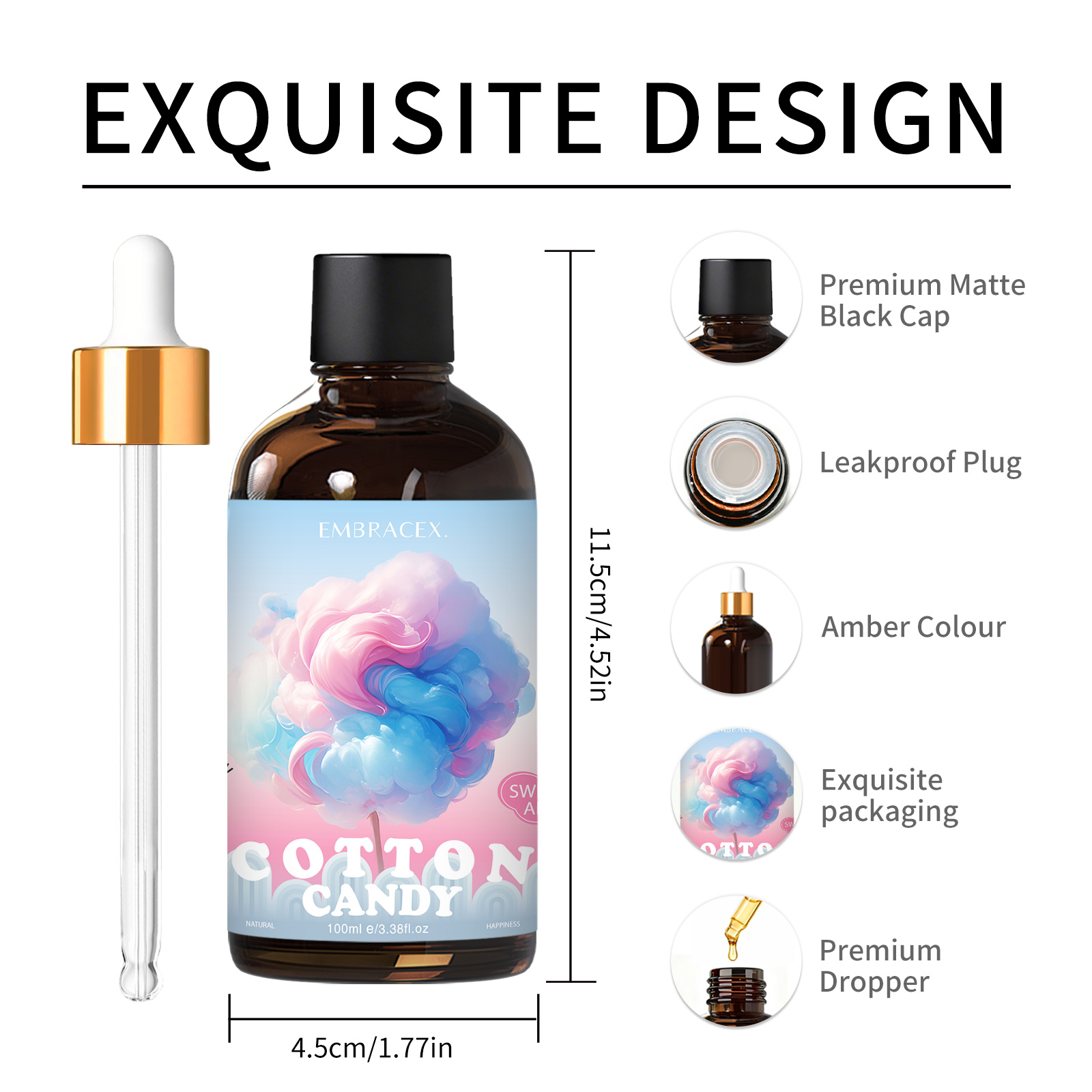 100ml Cotton Candy Fragrance O - đánh giá và giá Candle Making Scents