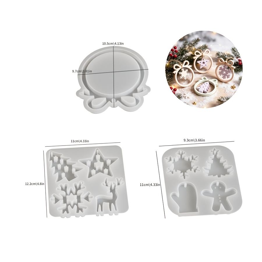 1/3 piece Christmas resin sili - đánh giá và giá Xmas Candle Making