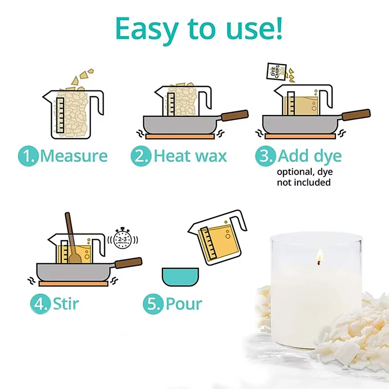 1kg/500/250/100g Pure Soy Wax  - đánh giá và giá Xmas Candle Making