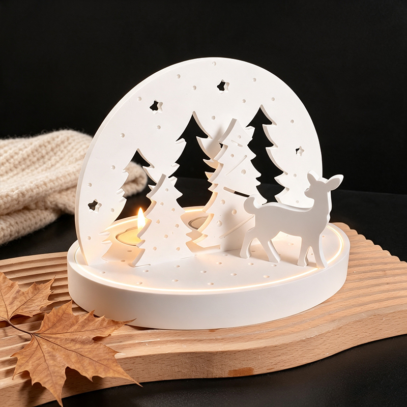 Christmas Elk Tealight Candle  - đánh giá và giá Candle Making Process