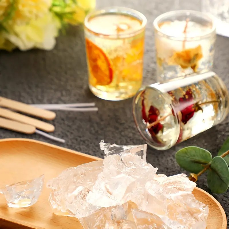 Transparent Crystal Wax, Jelly - đánh giá và giá Xmas Candle Making