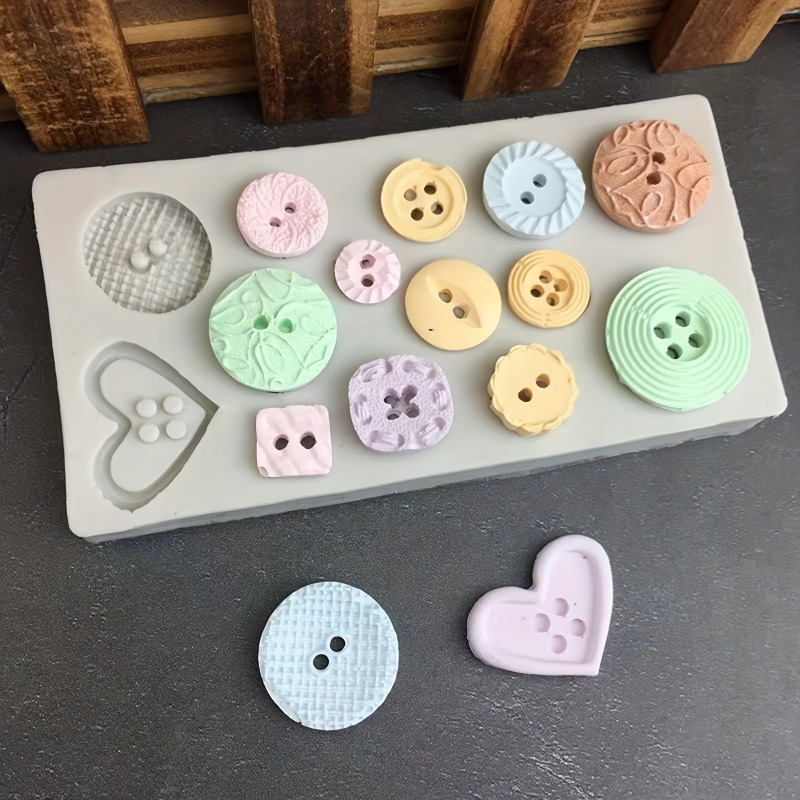 Buttons Shape Silicone Mold Si - đánh giá và giá Candle Making Process