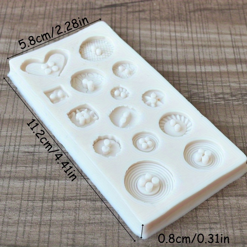Buttons Shape Silicone Mold Si - đánh giá và giá Candle Making Process