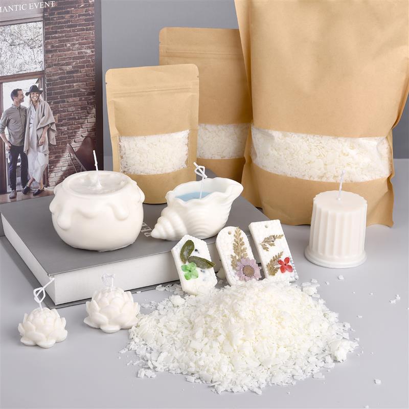 50-1000g Natural Pure Soy Wax  - đánh giá và giá Xmas Candle Making