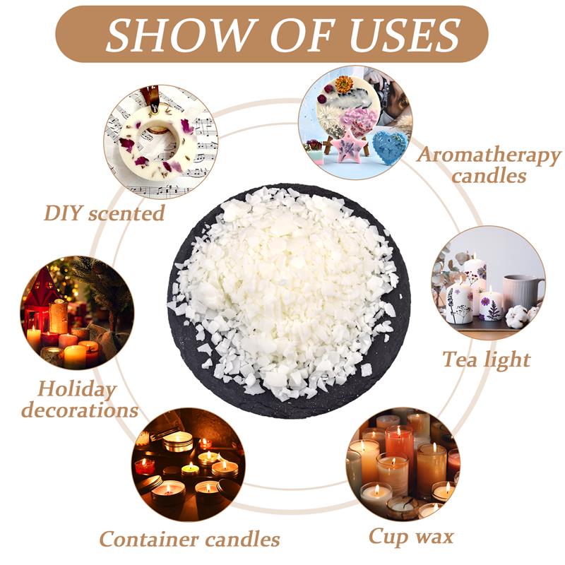 50-1000g Natural Pure Soy Wax  - đánh giá và giá Xmas Candle Making