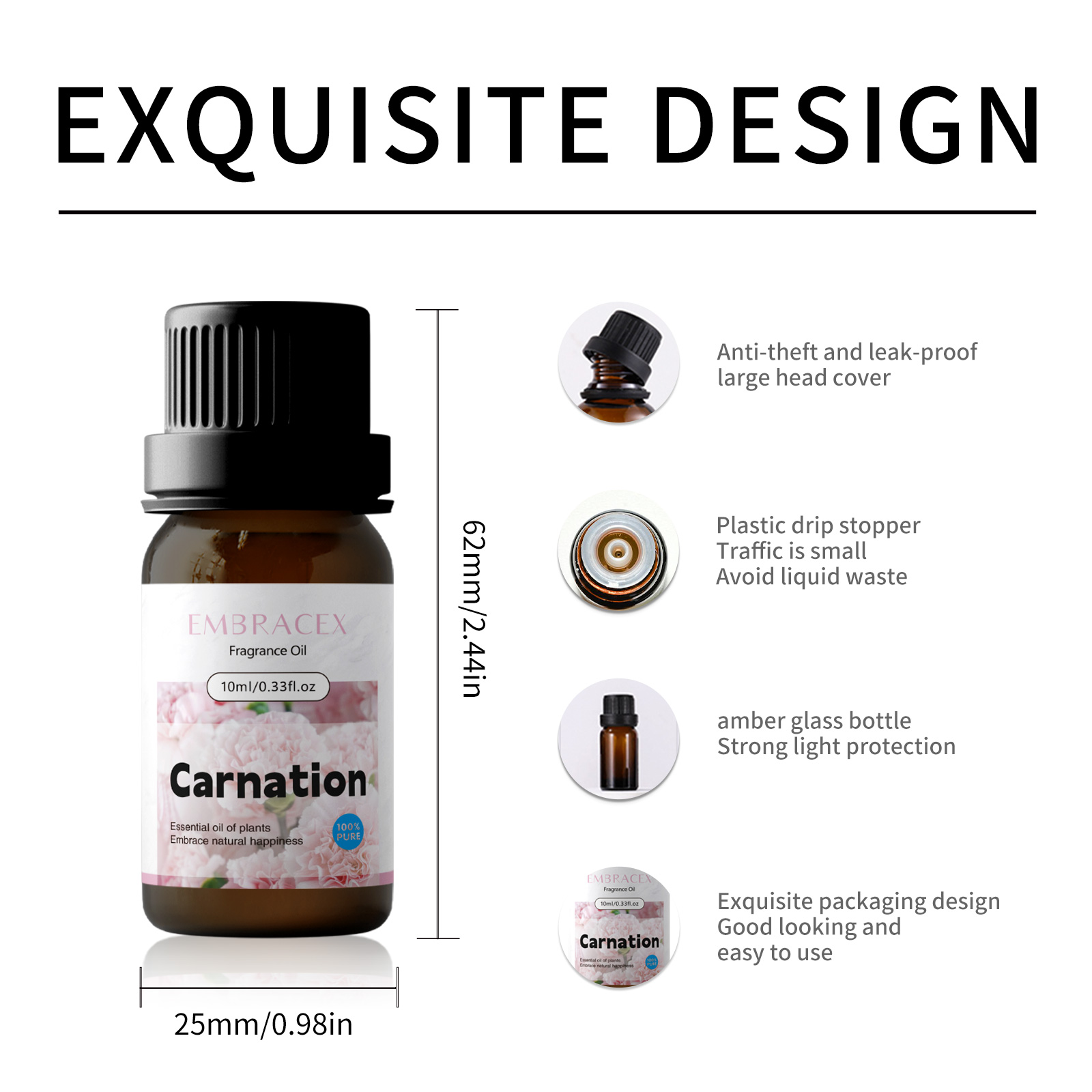10ml Carnation Fragrance Oils  - đánh giá và giá Candle Making Scents