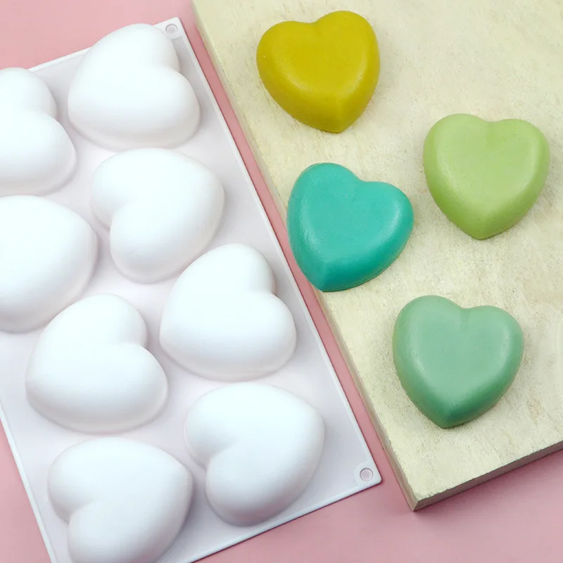 Love Heart Silicone Soap Mold  - đánh giá và giá Xmas Candle Making