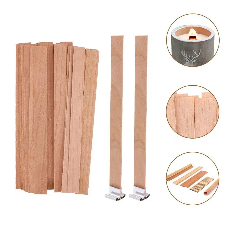 1-5Bags Natural Wood Wicks for - đánh giá và giá Wood Wick Crackle