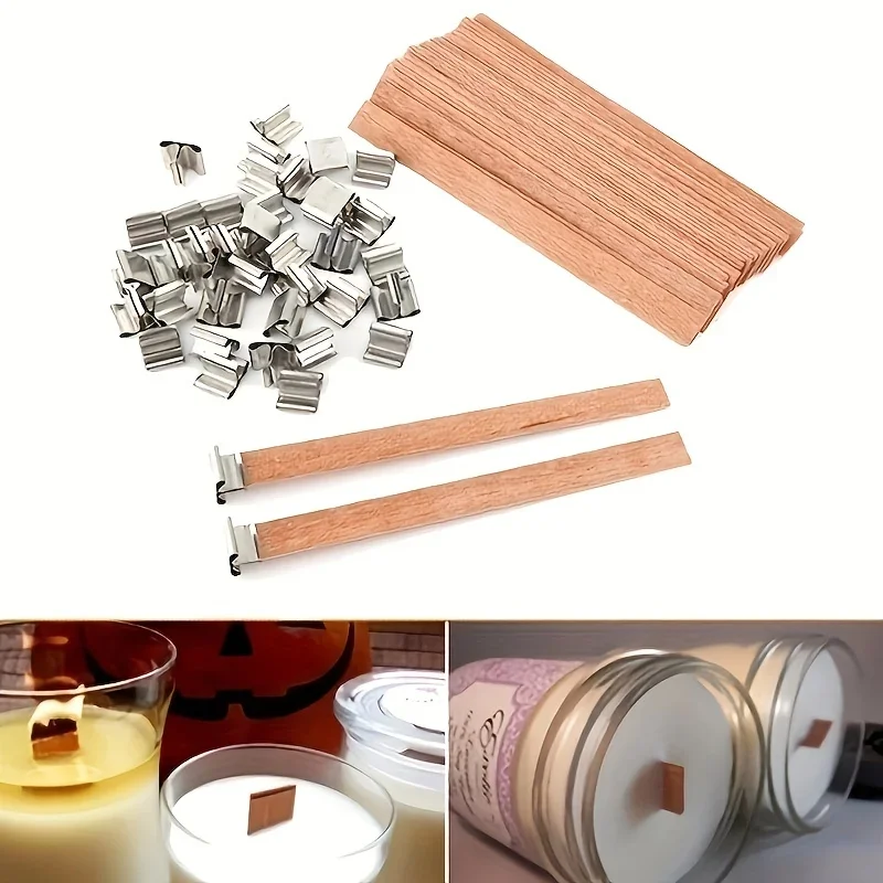 1-5Bags Wooden Candle Wicks wi - đánh giá và giá Wood Wick Crackle