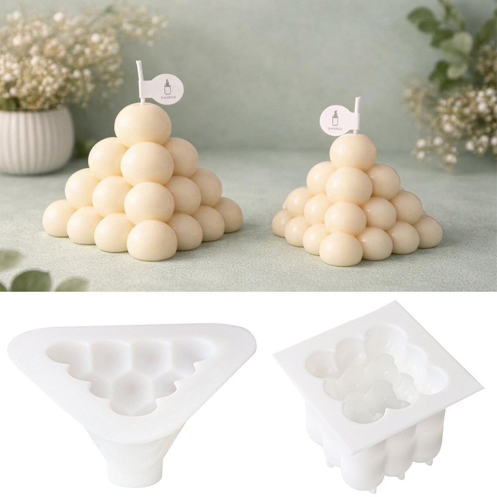3D Bubble Cube Silicone Candle - đánh giá và giá Xmas Candle Making